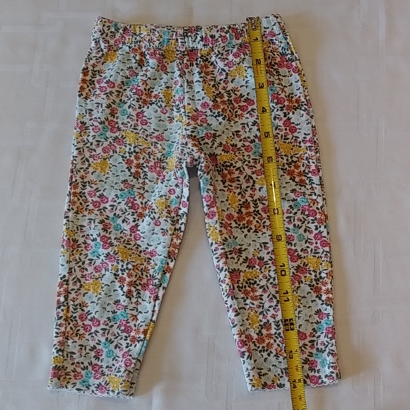 Carter's Girls Size 9 Month Old Flowered Leggings - Picture 2 of 7